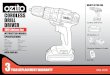 CORDLESS DRILL DRIVER…Cordless Drill Driver ozito.com.au 18V Battery x 2 Charging Adaptor & Cradle Belt Clip ONLINE MANUAL Scan this QR Code with your mobile device to take you to