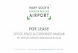 FOR LEASE · FOR LEASE | OFFICE SPACE AND CORPORATE HANGAR. 897 AIRPORT PARKWAY, GREENWOOD IN 46143. Airport office space with quality finishings, private offices, and plenty of open