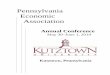 Pennsylvania Economic Association 2019 Conference Program.pdf · Pennsylvania Economic Association 2019 Conference 5 Acknowledgments Dr. Kenneth Hawkinson, President, Kutztown University