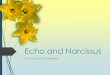 Echo and Narcissus - WordPress.com€¦ · Echo fell in love with a vain youth named Narcissus, who was the son of the blue Nymph Liriope. The River god Cephisus had once encircled
