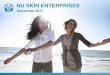 NU SKIN ENTERPRISES€¦ · recharge Vitality 2010-11 Skin Treatment Daily Skin Care Cellular Energy renew rejuvenate ageLOC: LONG-TERM GROWTH POTENTIAL Applying ageLOC science to