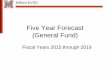 Five Year Forecast - Milford Schools€¦ · • MEA & MCEA Negotiated Agreement 2015 - 2017 • Incremental increases for MEA and MCEA are included in the forecast at 2% each year