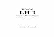 Final Revised LH-1 Manual 10-10-02 - Kawai Canada Music€¦ · The LH-1 Digital Piano/Organ is a revolutionary new keyboard instrument that features exceptional piano/organ sound,