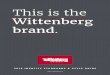 This is the - Wittenberg University · The logos can appear in red or white in color documents, red against a light background or white against a dark background. Black is acceptable