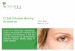 FYE2015 Analyst Meeting Acucela Inc....company that specializes in identifying and developing novel therapeutics to treat and slow the progression of sight-threatening ophthalmic diseases