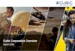 Cubic Corporation Overview · Cubic Corporation Overview 3 Leading integrator of payment systems and intelligent travel solutions ... T2C2 = Transportable Tactical Command Communications