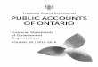 Treasury Board Secretariat- Public Accounts Of Ontario · the Minister of Tourism, Culture and Sport and the Auditor General We have audited the accompanying financial statements