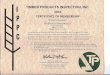 ----- I TIMBER PRODUCTS INSPECTION, INC. p ... - Timber Products...I p p c-----TIMBER PRODUCTS INSPECTION, INC. 2012 CERTIFICATE OF MEMBERSHIP Be it known to all parties that: BitBrokers