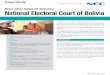 Case Study Biometric Voter ID Solution ... - ph.nec.com · Case Study Company t National Electoral Court of Bolivia Industry t Government Objective t Challenges t Population spread
