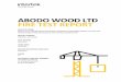ABODO WOOD LTD FIRE TEST REPORT · fire test report scope of work sfm 12-7a-1 testing on exterior wall assembly containing abodo vulcan t&g wood siding plank installed in the vertical