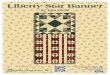 Liberty Star Banner - Henry Glass Fabrics Star Bann… · Liberty Star Banner. 3 Choosing the prints randomly, layer a prepared cream 41/2" square onto two opposite corners of the