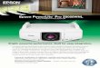 Epson PowerLite Pro · 2015-12-04 · Epson PowerLite® Pro Z8050WNL MULTIMEDIA PROJECTOR Bright, powerful performance. Built for easy integration. Product pictured with lens A powerful,