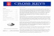 CROSS KEYS€¦ · Inside: Behind the Scenes ..... p. 4 Stewardship & Outreach ..... p. 6 Liturgy & You ..... p. 7 Commentary 