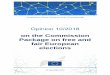 on the Commission Package on free and fair European elections · September 2018 a security package focusing on Free and fair European elections. It is composed of a legislative proposal