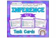 INFERENCE TASK CARDS (Set 2)...These cards are correlated with the following Common Core Standard for grades 4, 5 and 6: CCSS.ELA-Literacy.RL.4.1 Refer to details and examples in a