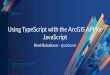 Using TypeScript with ArcGIS API for JavaScript · 2019-03-14 · Typescript polylls async/await when targetting ES 5 Cod e. Development tooling. Essentials typescript: npm install