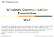Windows Communication Foundation WCFpages.mini.pw.edu.pl/.../awp/lecture_slides/WCF.pdf · Windows Communication Foundation WCF S. Resnick et al., Essential Windows Communication