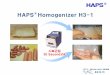 HAPS Homogenizer H3 -1 - 휴코FShukobio.co.kr/.../2018/02/HAPS-Homogenizer-H3-1.pdf · 샘플백 삽입 장착 자동시료균질기 start 균질중(20초) 균질완료(30초) 샘플백
