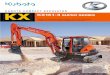 KUBOTA COMPACT EXCAVATOR KX KX161-3 SUPER SERIES · The power and versatility to take on a variety of tough jobs. Wide working range The KX161-3S’s powerful and responsive front