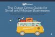 The Cyber Crime Guide for Small and Midsize Businesses · The Cyber Crime Guide for Small and Midsize Businesses ... Cyber Crime Comes to Main Street 2 er ime Main Street Is a Great
