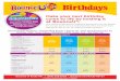 Birthdays - BounceUcdn.bounceu.com/assets/Menu-Rocky-Hill.pdf · Spiderman, Avengers, and so much more! Cupcakes - 15 cupcakes $16.99 Save with purchase of spectacular bundle $9.99