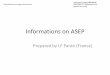 Informations on ASEP - UNECE · The IWG for ASEP on ECE51.03 could also propose a general principle for revision of ASEP regarding : • Scope and target which failure to be check)