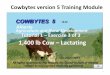 Tutorial 1 Exercise 3 of 3 1,400 lb Cow Lactating · Tutorial 1 – 1,400 lb Cow Exercise 3 1,400 lb Cow Lactating, Body Condition Score 3.0 First Month of Lactation, Lactation #4,