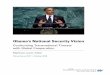 Obama’s National Security Vision · ment’s counterterrorism financing and anti-money-laundering efforts. A key member of the Obama administration’s national security team, Mr
