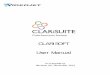 CLARiSUITE User Manual · 1-2 Related Publications Rev AA CLARiSOFT User Manual Related Publications A detailed on-line help is available with CLARiSOFT. Re fer to the online help