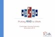 Putting RAD to Work - CHAPA Home RAD Presentation- Final.pdfRAD + MTW The CHA was able to reduce the $18,469,073 shortfall that existed in the RAD 2012 model by adding income through: