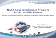 NASA Applied Sciences Program Public Health Review€¦ · RealNASA Applied Sciences Aviation Applications Program and ASAP Project-time Neutron Monitor Data (e.g., IZMIRAN and LOMICKY)