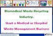 Biomedical Waste Recycling Industry. Start a Medical or ... · biomedical waste management market. However, high cost of services provided by biomedical waste management players,