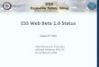 ESS Web Beta 1.0 Status â€¢March-June 2019; ESS Web v1.2 Capable of generating and submitting site plans