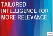 Tailored intelligence for more relevance...better 4K ultra HD –see every detail High Dynamic Range (120 dB) Intelligent Auto Exposure Intelligent Defog IMAGE RELEVANCY @BOSCH Offering