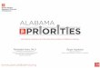 Initial Alabama Priorities Presentation Publicparcalabama.org/.../uploads/...Presentation_Public.pdf · • Political journalists. Alabama Issues Civil Rights Constitutional Reform