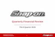 Quarterly Financial Review - Snap-on · 2018-01-23 · DB-2 - 2 Snap-on Tools In-Depth Business Review Board of Directors April 27, 2011 2 2 Cautionary Statement These slides should