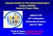 Amateur Radio On The International Space Station (ARISS) Status … · 2005-11-06 · Amateur Radio On The International Space Station (ARISS) Status & Future Plans AMSAT-UK 20th