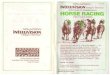 Horse Racing - Mattel Intellivision - Manual - ... HORSE RACING overlays inserted in the Hand Controllers