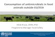 WHO: Consumption of antimicrobials in food animals outside ... · development and spread of resistance. • Borderless spread of resistance growing international public ... Promote