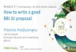Session 3 | Participating in the 2018 Call for proposals How to … · 2018-04-18 · Item: e.g. Technology. State of the art . Progress compared to SoA: H2020 subcriteria ... that