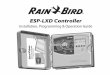 ESP-LXD Controller · bWARNING: Symbol is intended to alert the user to the presence of electricity within the controller which may constitute a risk of electronic shock or other