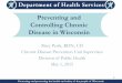 Preventing and Controlling Chronic Disease in Wisconsin€¦ · o Electronic health record (EHR) adoption and use of health information technology for hypertension and diabetes o