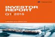 INVESTOR REPORT - Hapag-Lloyd · SUMMARY OF HAPAG-LLOYD KEY FIGURES KEY OPERATING FIGURES1) Q1 2015 Q1 2014 Change absolute Total vessels, of which 190 153 37 own vessels 72 59 13