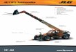 4013PS Telehandler - Access Hire Australia€¦ · 4013PS Telehandler 131 JLG 3 section boom, 2 extending sections Pneumatic construction lug tread tyres Stabilisers in line with
