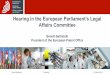 Hearing in the European Parliament’s Legal · 2017-03-27 · The European patent system continues to expand The Unitary Patent is ready for launch Increasing quality, production