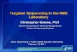 Targeted Sequencing in the NBS Laboratory · Ion Torrent semiconductor sequencing chip is able to detect this change in pH and convert it directly to base calls. Ion Torrent Technology