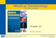Medical Terminologyschools.misd.org/upload/template/5508/chapter_12...Medical Terminology: A Living Language, Fourth Edition Bonnie F. Fremgen and Suzanne S. Frucht Copyright ©2009