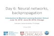 Day 6: Neural networks, backpropagationsuriya/website-intromlss2018/...Introduction to Machine Learning Summer School June 18, 2018 -June 29, 2018, Chicago Instructor: Suriya Gunasekar,