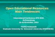 Open Educational Resources: Main Tendenciesiite.unesco.org/files/conference2010/Kobayashi.pdf · Open Educational Resources (OER) OER is defined as: “Digital content, tools or services