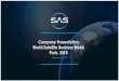 Company Presentation World Satellite Business Week Paris, …(2016 & 2017), Frost & Sullivan Innovation Award (2016), Frost & Sullivan Global Nano-satellites Company of the Year ASX